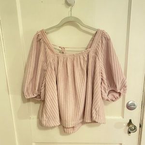 Free People puff sleeve top